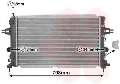 VAN WEZEL Radiators, Motora dzesēšanas sistēma 37002490